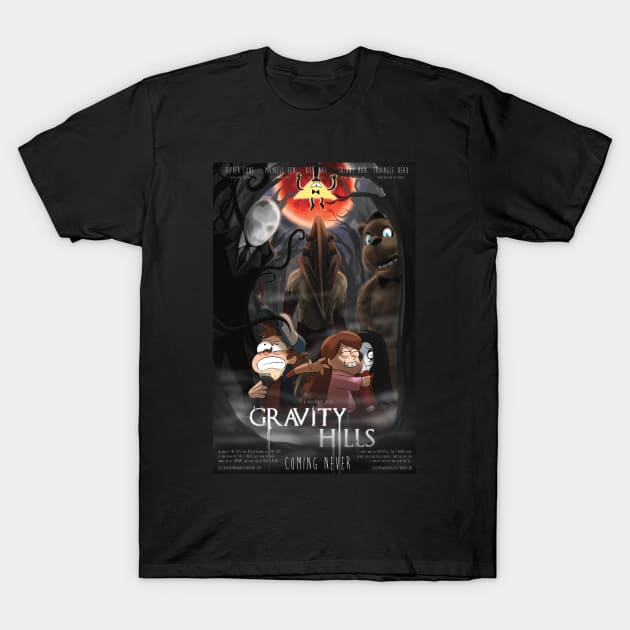 Gravity Hills T-Shirt by slifertheskydragon